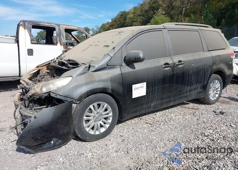 2013 Toyota Sienna Xle V6 8 Passenger из США, поврежденный, VIN 5TDYK3DC0DS382777